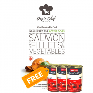 Dog´s Chef Wild Salmon fillets with Vegetables Active Dogs 12kg