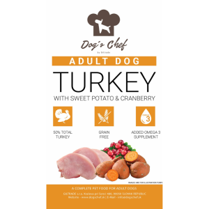 Dog’s Chef TURKEY WITH SWEET POTATO AND CRANBERRY