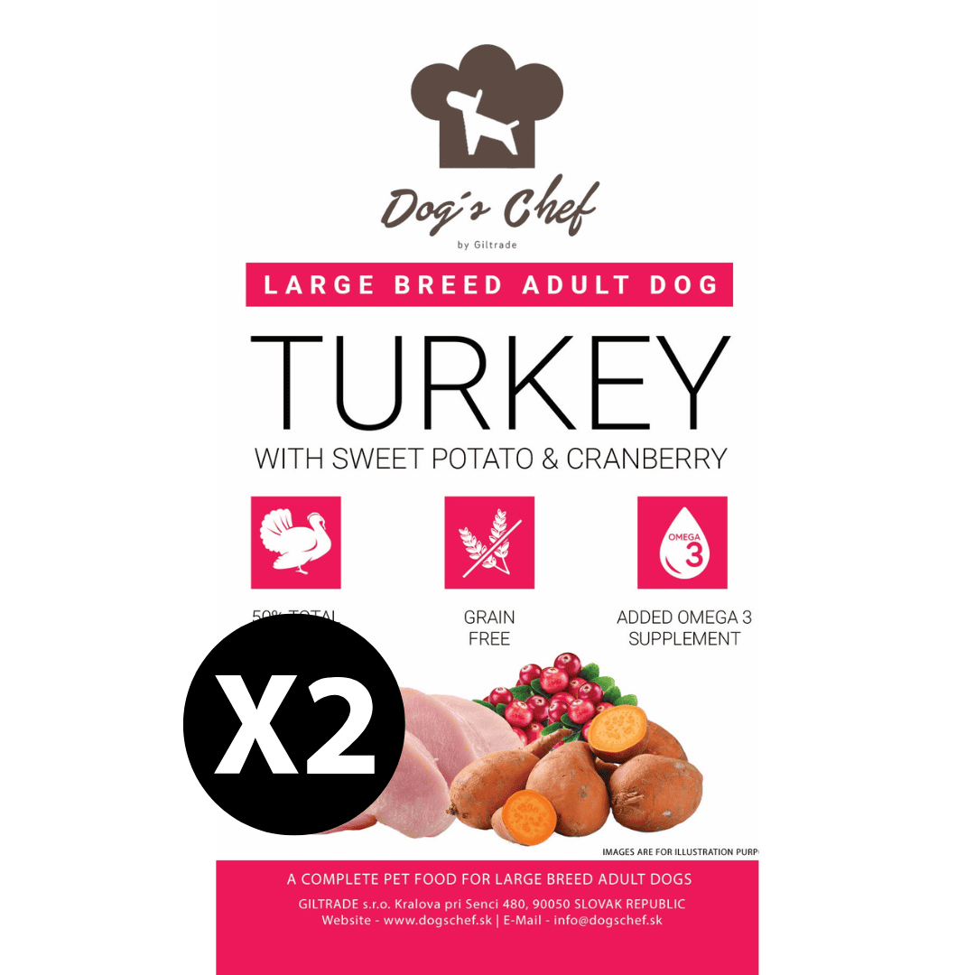 Dog’s Chef TURKEY WITH SWEET POTATO AND CRANBERRY Large Breed