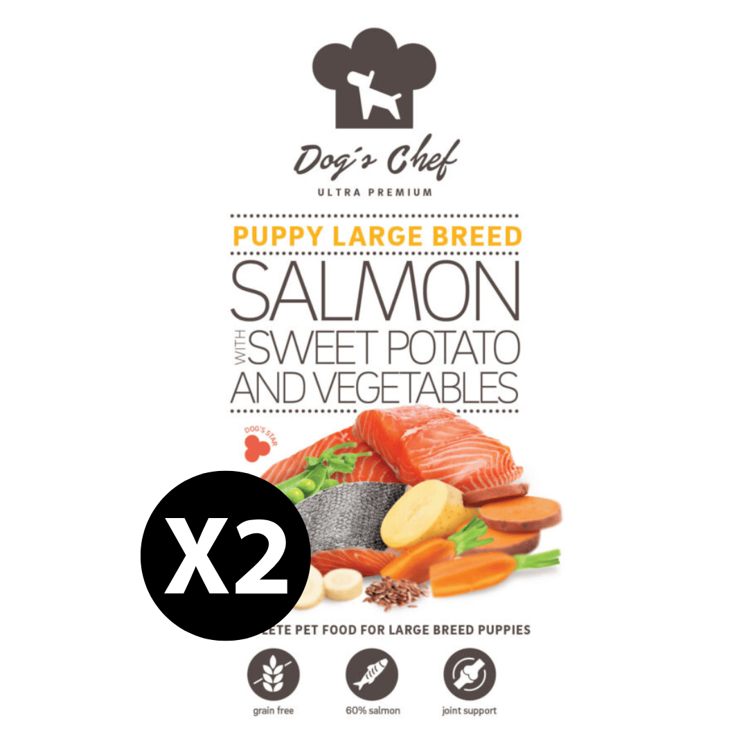 Dog’s Chef SALMON WITH SWEET POTATO AND VEGETABLES Puppy Large Breed