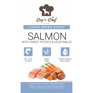 Dog’s Chef SALMON WITH SWEET POTATO AND VEGETABLES Puppy Large Breed