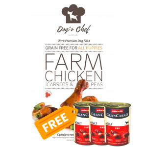 Dog´s Chef Puppy Farm Chicken with Carrots & Peas 15kg