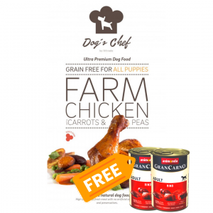 Dog´s Chef Puppy Farm Chicken with Carrots & Peas 12kg