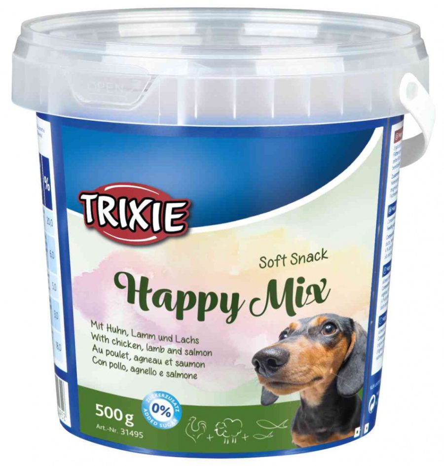Trixie Happy mix kura+jahňa+losos 500g
