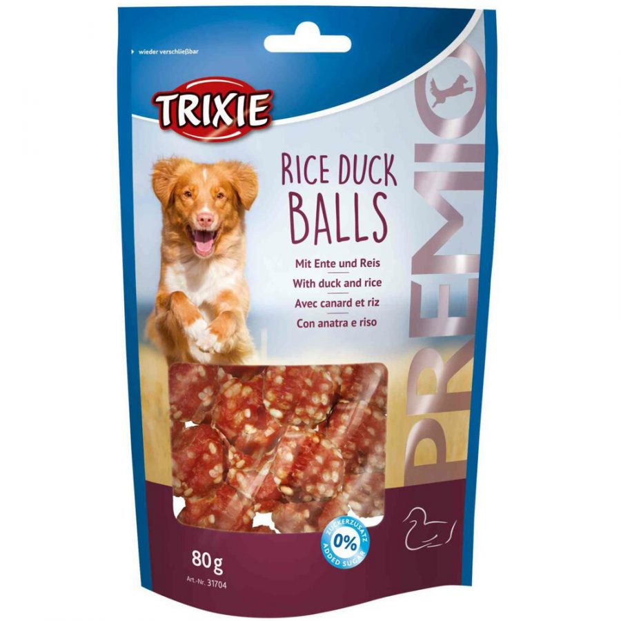 TRIXIE Premio RICE DUCK BALLS - guličky kačica a ryža 80 g