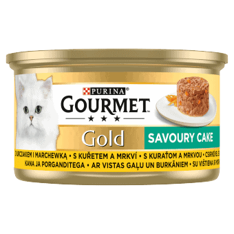 GOURMET Gold Savoury Cake s kuraťom a mrkvou 85 g