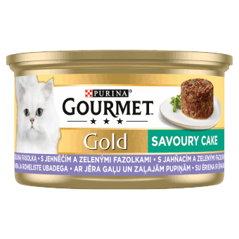 GOURMET Gold Savoury Cake s jahňacím a zelenými fazuľkami 85 g