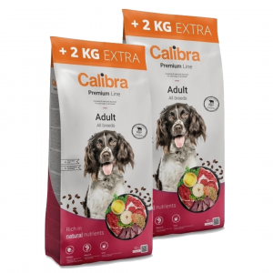 Calibra Dog Premium Line Adult Beef 12 + 2kg NEW