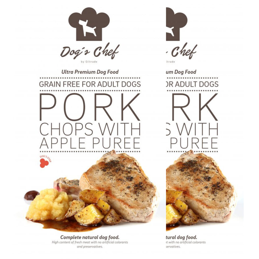 Dog´s Chef Pork Chops with Apple Puree 2 x 6 kg