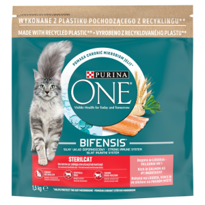 Purina ONE Sterilcat s lososom 1,5 kg