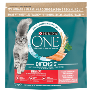 Purina ONE Sterilcat s lososom 1,5 kg