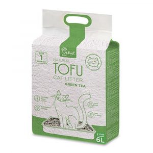 Velvet Paw podstielka pre mačky Tofu s extraktom zo zeleného čaju 6 l
