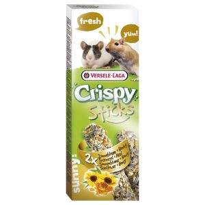 Pamlsok VERSELE-LAGA Crispy Sticks Gerbils-Mice Sunflower & Honey- slnečnica a med, pieskomil / myška 2 ks 110 g