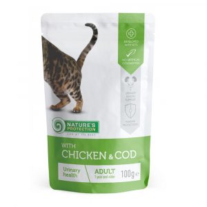 Natures Protection cat adult urinary chicken & cod 100 g