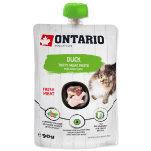 Ontario mäsová pasta pre mačky kačka 90 g