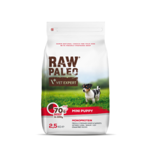 VetExpert Raw Paleo puppy mini beef 2,5 kg