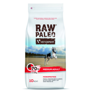 VetExpert Raw Paleo adult medium beef 10kg