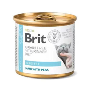 Brit Veterinary Diets GF cat Obesity 200 g konzerva