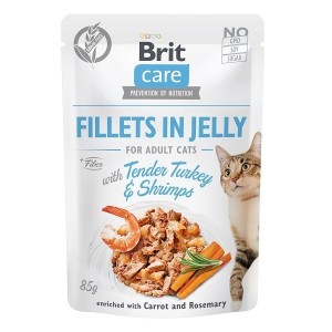 Brit Care Cat JELLY morka a krevety 85g