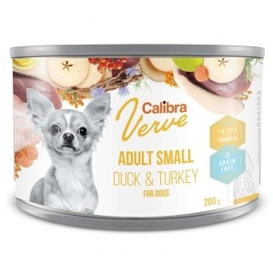 Calibra Dog Verve konzerva GF Adult Small Duck&Turkey 200g