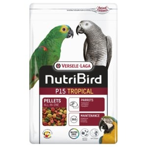 VERSELE-LAGA NutriBird P15 Tropical- extrudy pre veľké papagáje s tropickým ovocím na denné kŕmenie 1 kg