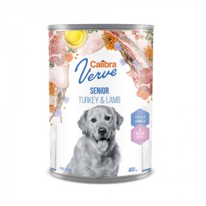 Calibra Dog Verve konz.GF Senior Turkey&Lamb 400g