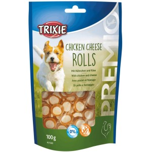 Trixie PREMIO Chicken Cheese Rolls, kuracia syrová rolka 100 g