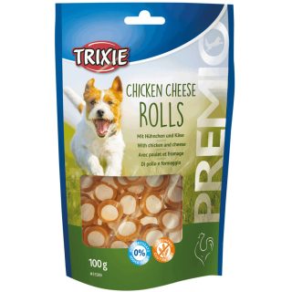 Trixie PREMIO Chicken Cheese Rolls, kuracia syrová rolka 100 g