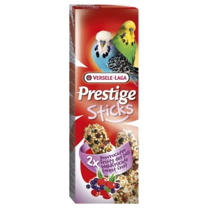 Pamlsok VERSELE-LAGA Prestige Sticks Budgies Forest Fruit 2 ks - tyčinky s lesným ovocím pre andulky 60 g