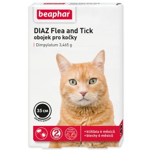 Obojok antiparazitný BEAPHAR DIAZ Flea and Tick 35 cm