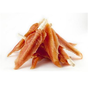 Pamlsok WANT Mini chicken slices with calcium stick 7cm (Lolipop) 100 g