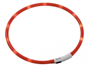 Karlie svietiaci LED obojok 70cm oranž.
