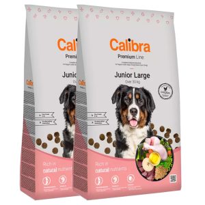 Calibra Dog Premium Line Junior Large 2 x 12 kg NEW