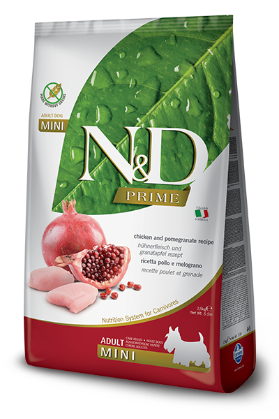 Farmina N&D dog PRIME (GF) adult mini, chicken & pomegranate 0,8 kg