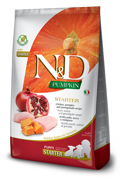 Farmina N&D dog PUMPKIN (GF) puppy starter all breeds, chicken & pomegranate 2,5 kg