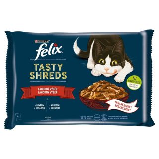 FELIX Tasty Shreds lahodný výber v šťave 4 x 80 g