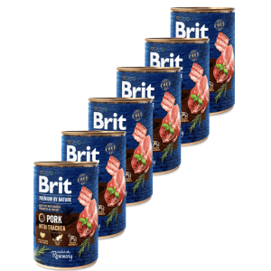 Konzerva Brit Premium by Nature Pork & Trachea 400 g