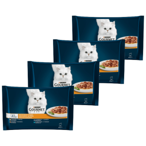 GOURMET Perle Multipack - mini filetky v šťave 4 x 85 g