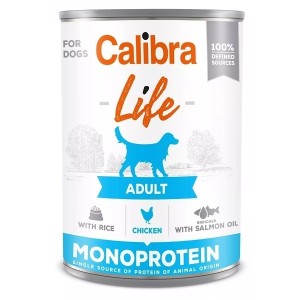 Calibra Dog Life konzerva Adult Chicken with rice 400g