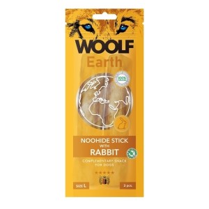 Pamlsok Woolf Dog Earth NOOHIDE L Sticks with Rabbit 85 g