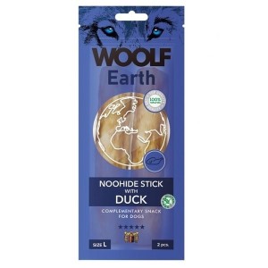 Pamlsok Woolf Dog Earth NOOHIDE L Sticks with Duck 85 g