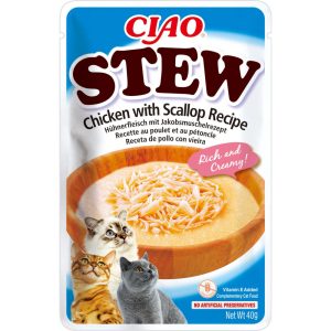 Churu Cat Stew kura a hrebenatka 40g