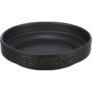 BE NORDIC keramická miska plytká, 0.3l / 16 cm, čierna