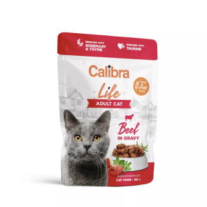 Calibra Cat Life kapsička Adult Beef in gravy 85g