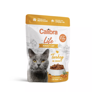 Calibra Cat Life kapsička Adult Turkey in gravy 85g