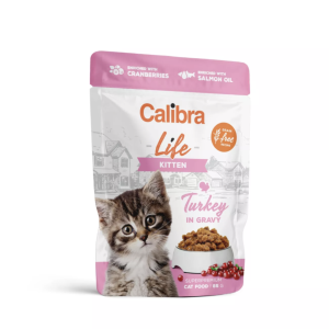 Calibra Cat Life kapsička Kitten Turkey in gravy 85g