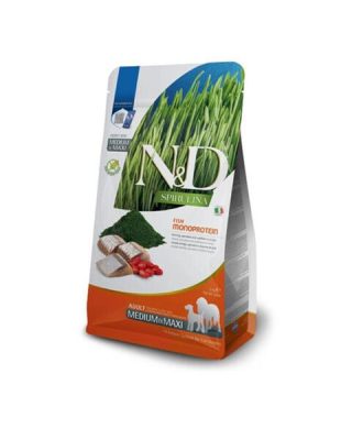 Farmina N & D dog SPIRULINA (GF) adult medium & maxi herring 2 kg