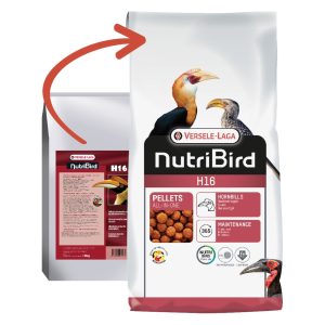 VERSELE-LAGA NutriBird H16 - celoročné extrudy pre zoborožce a veľké ovocnomilné druhy vtákov 10 kg