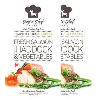 Dog´s Chef Puppy Fresh Salmon with Haddock & Vegetables 2 x 6 kg