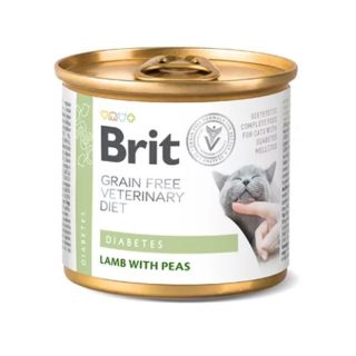 Brit Veterinary Diets GF cat Diabetes 200 g konzerva